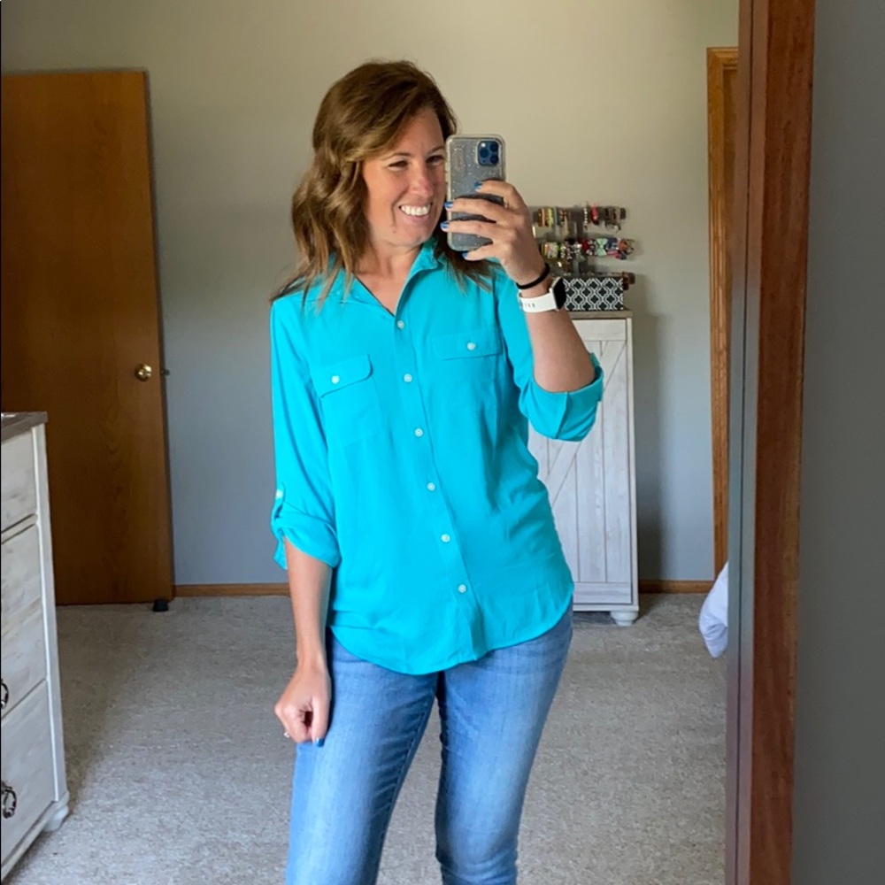 Loft Button Down Blouse - image 3